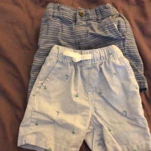 Toddler boy summer shorts 2 pairs!!